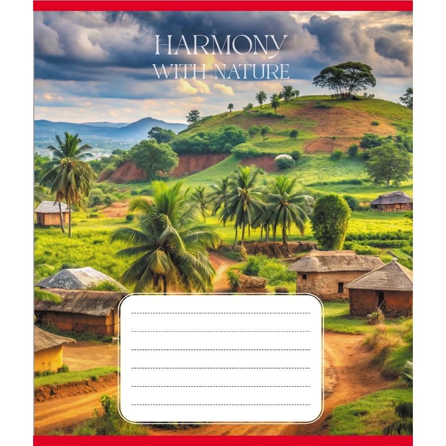 Шкільний зошит Гармонія з природою 060-610277K-3 в клітинку 60 аркушів (RLT55404)
