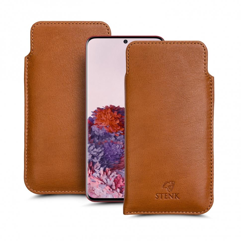 Футляр Stenk Elegance для Samsung Galaxy S20 Коричневий (66058)