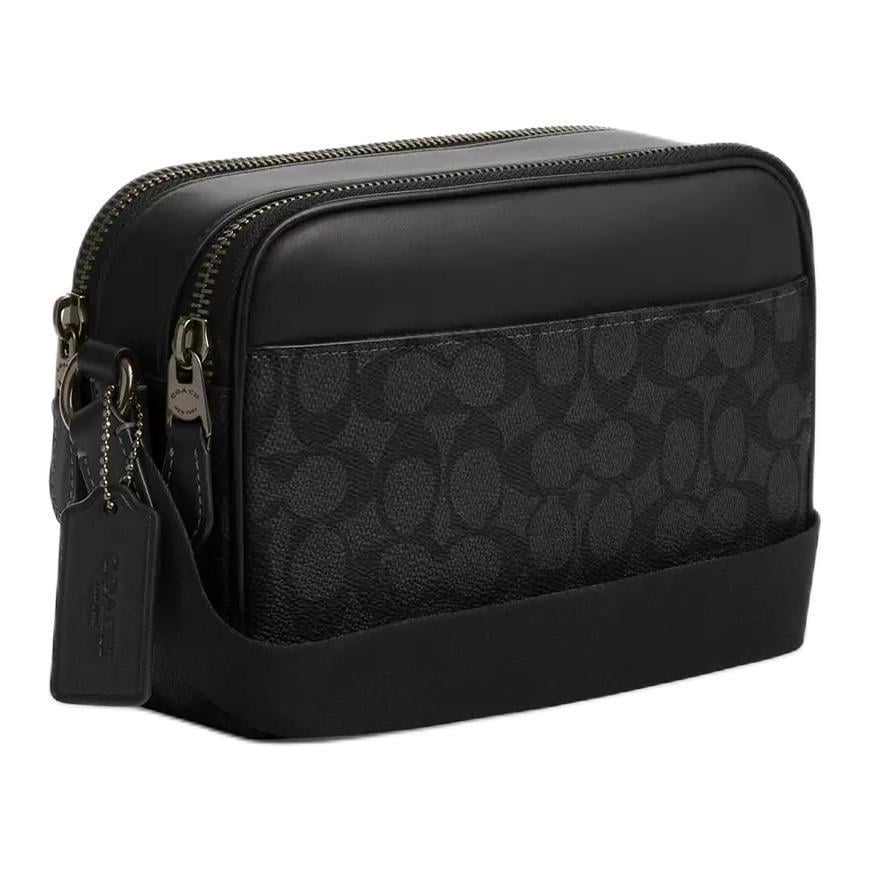 Сумка через плечо Coach Graham с покрытием Signature Черный