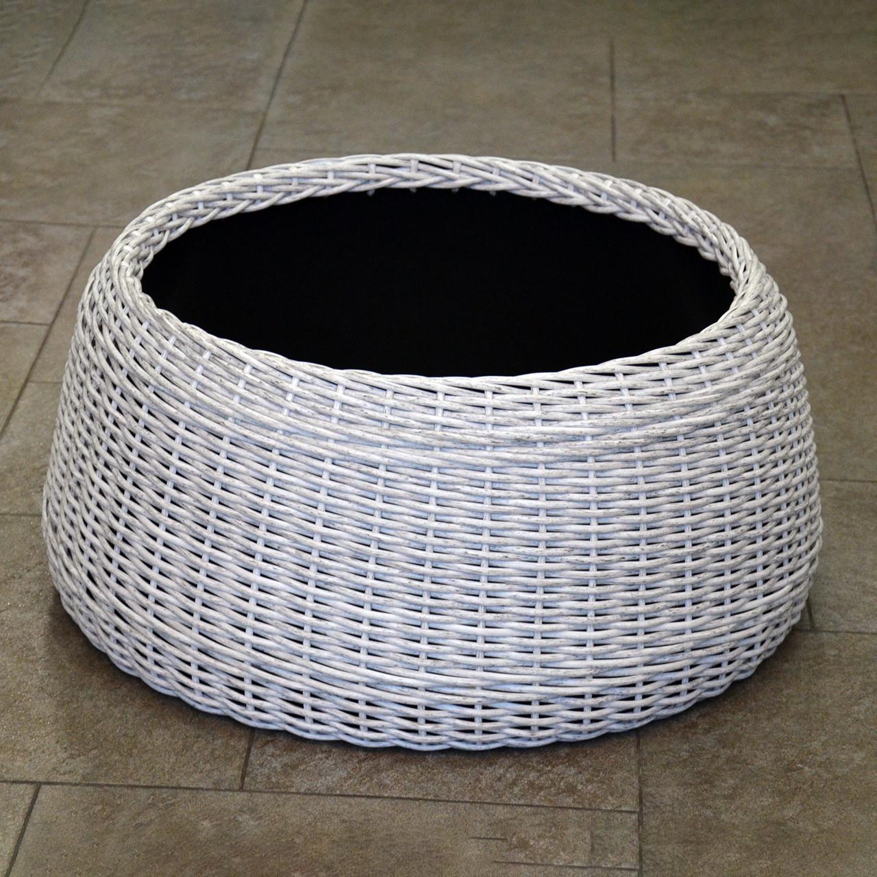 Подставка-юбка под елку плетенная из искусственного ротанга/ручной работы L Белая береза (13450327) - фото 7 Подставка-юбка под елку плетенная из искусственного ротанга/ручной работы L Белая береза (13450327) - фото 7