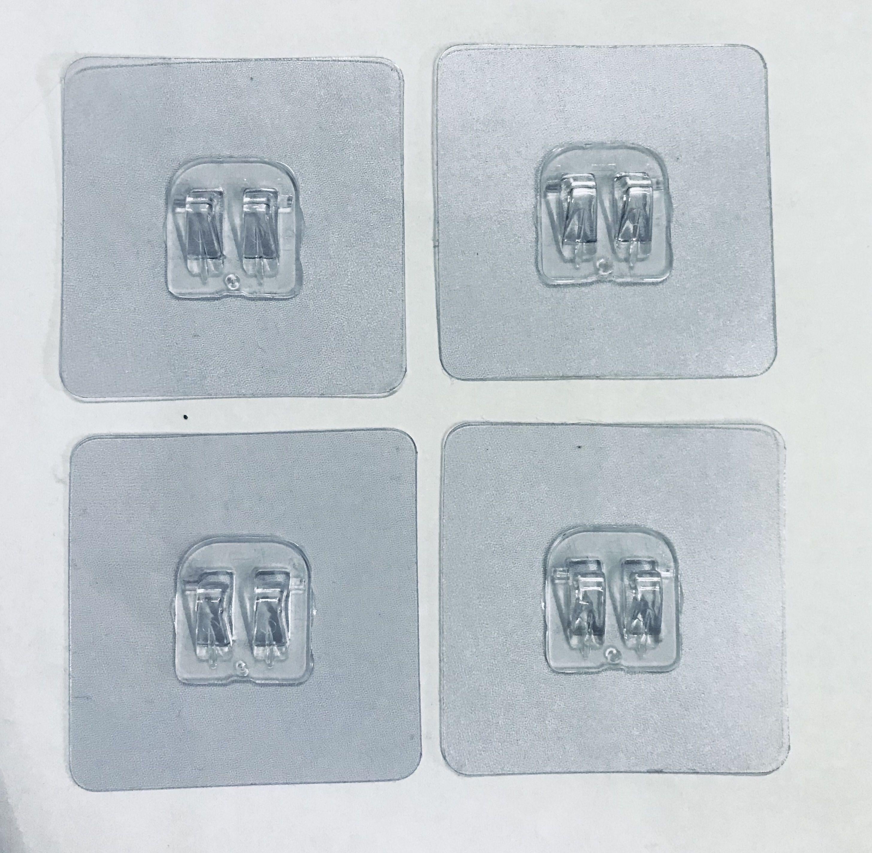 Набор крючок-коннектор самоклеющийся усиленный универсальный 4 шт.