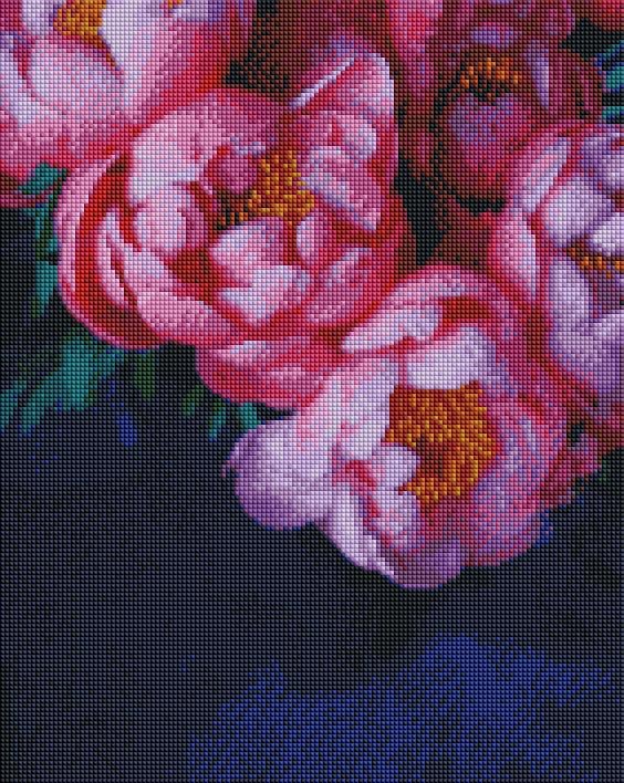 Алмазная мозаика на подрамнике ArtStory Пионы 40x50 см (ASM60)