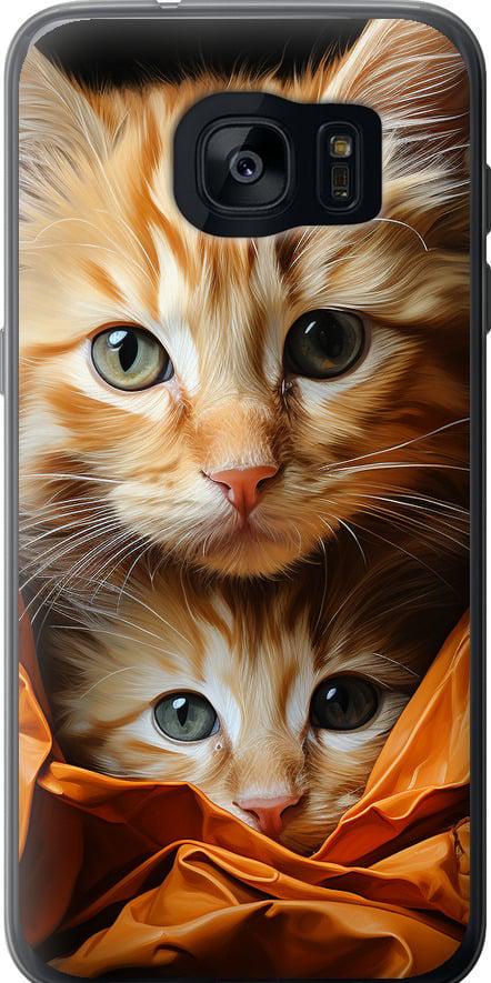 Чехол на Samsung Galaxy S7 Edge G935F Котики 2 (5664t-257-42517)