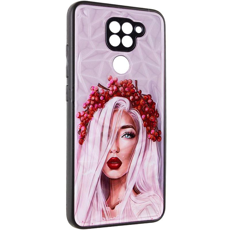 Противоударный TPU+PC Чехол Prisma Ladies для Xiaomi Redmi Note 9 / Redmi 10X /Ukrainian Girl