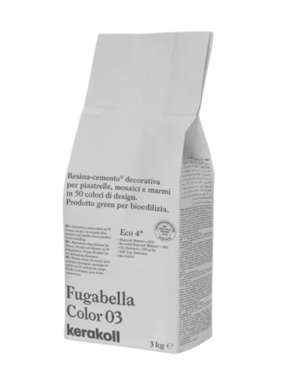 Фуга для швов Kerakoll Fugabella Color-3 3 кг Серый (KFG3)