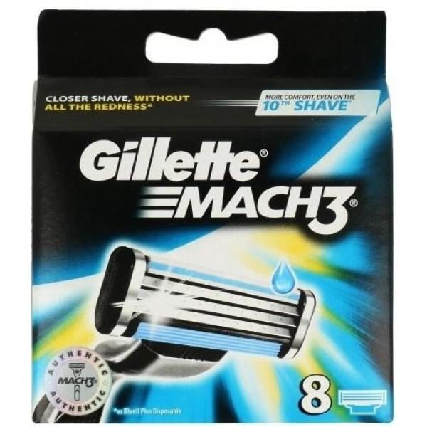 Кассеты сменные для бритья Gillette Mach3 8 шт.