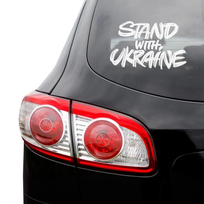 Наклейка на авто Stand with Ukraine (sp4-112067) Наклейка на авто Stand with Ukraine (sp4-112067)