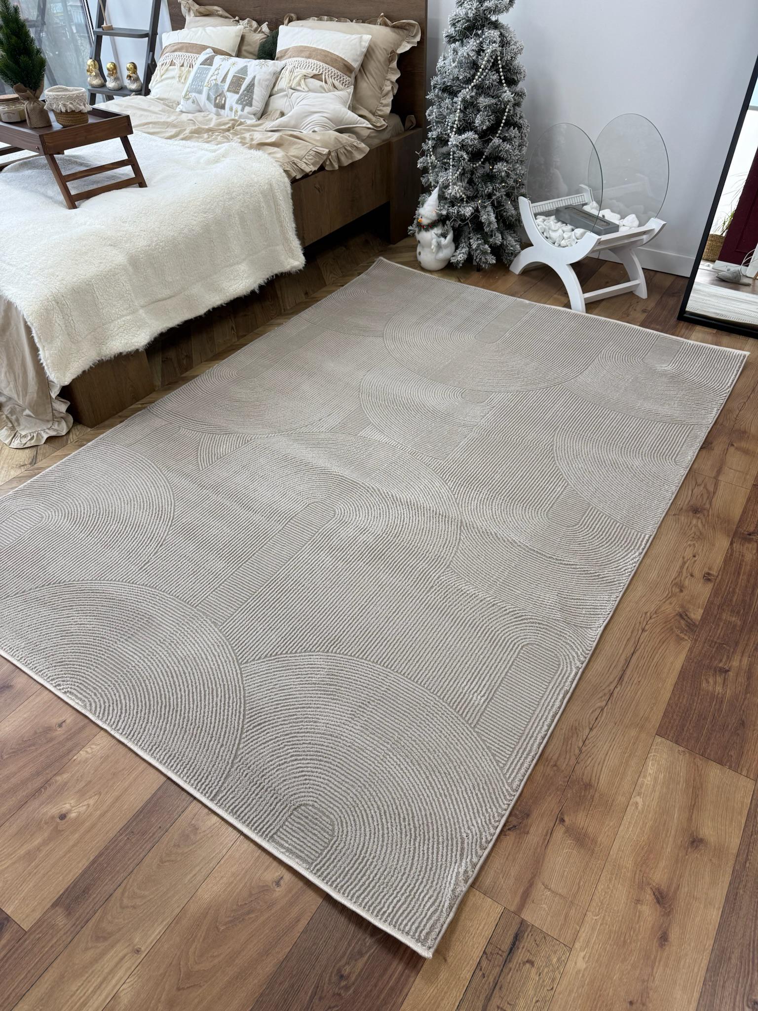 Килим низьковорсовий з з рельєфним візерунком 160х230 см Моко (31267340)