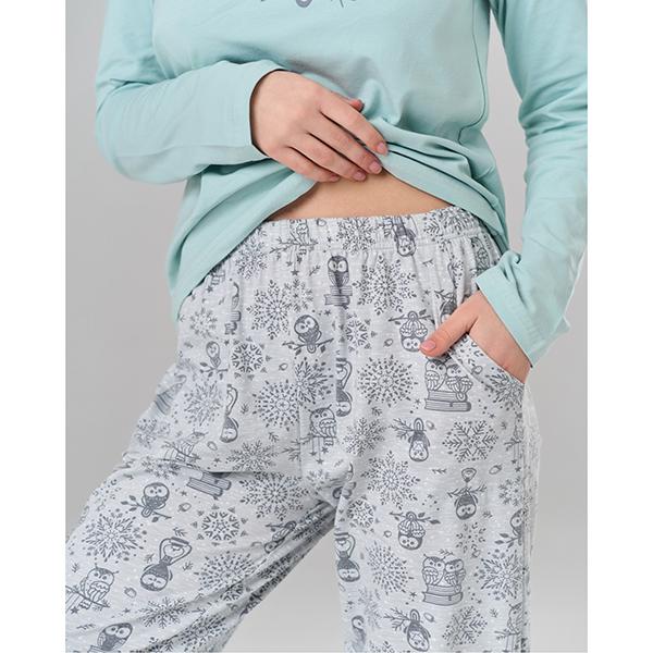 Піжама жіноча штани/джемпер S (12464) - фото 4