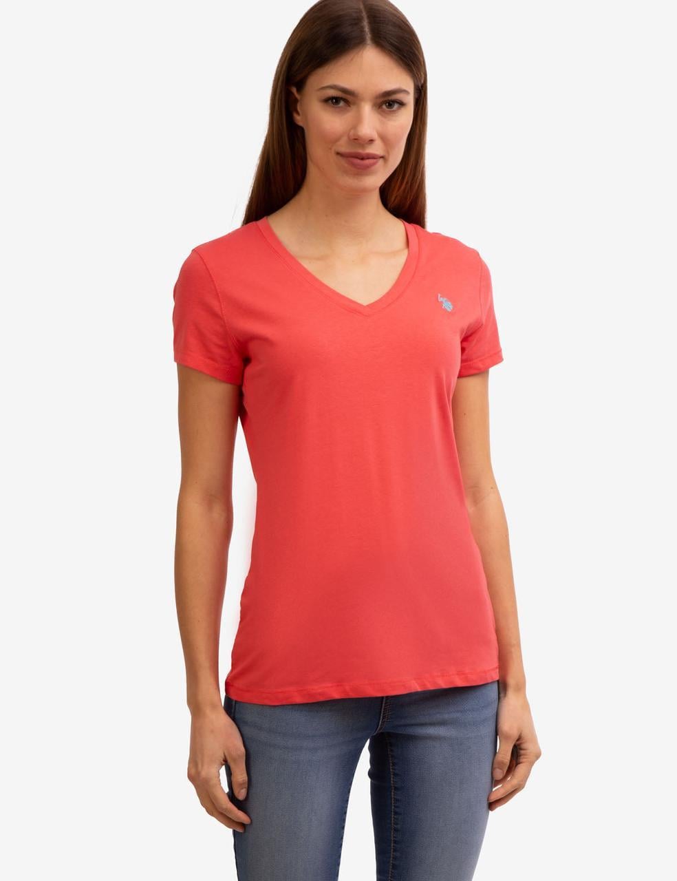 Футболка женская US Polo ASSN V-NECK T-SHIRT L Коралловый (2323564144) Футболка женская US Polo ASSN V-NECK T-SHIRT L Коралловый (2323564144)