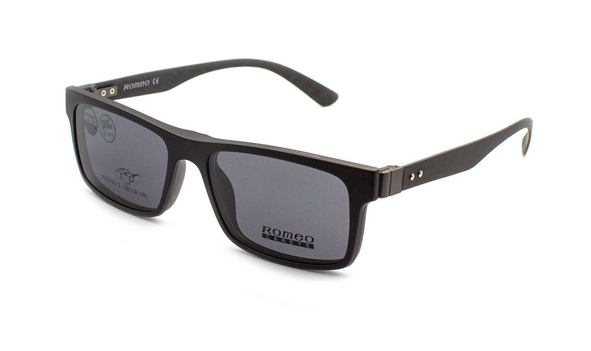 Оправа чоловіча пластикова Romeo 25350-2-C1-1 з трьома змінними насадками та футляром (09514-2)