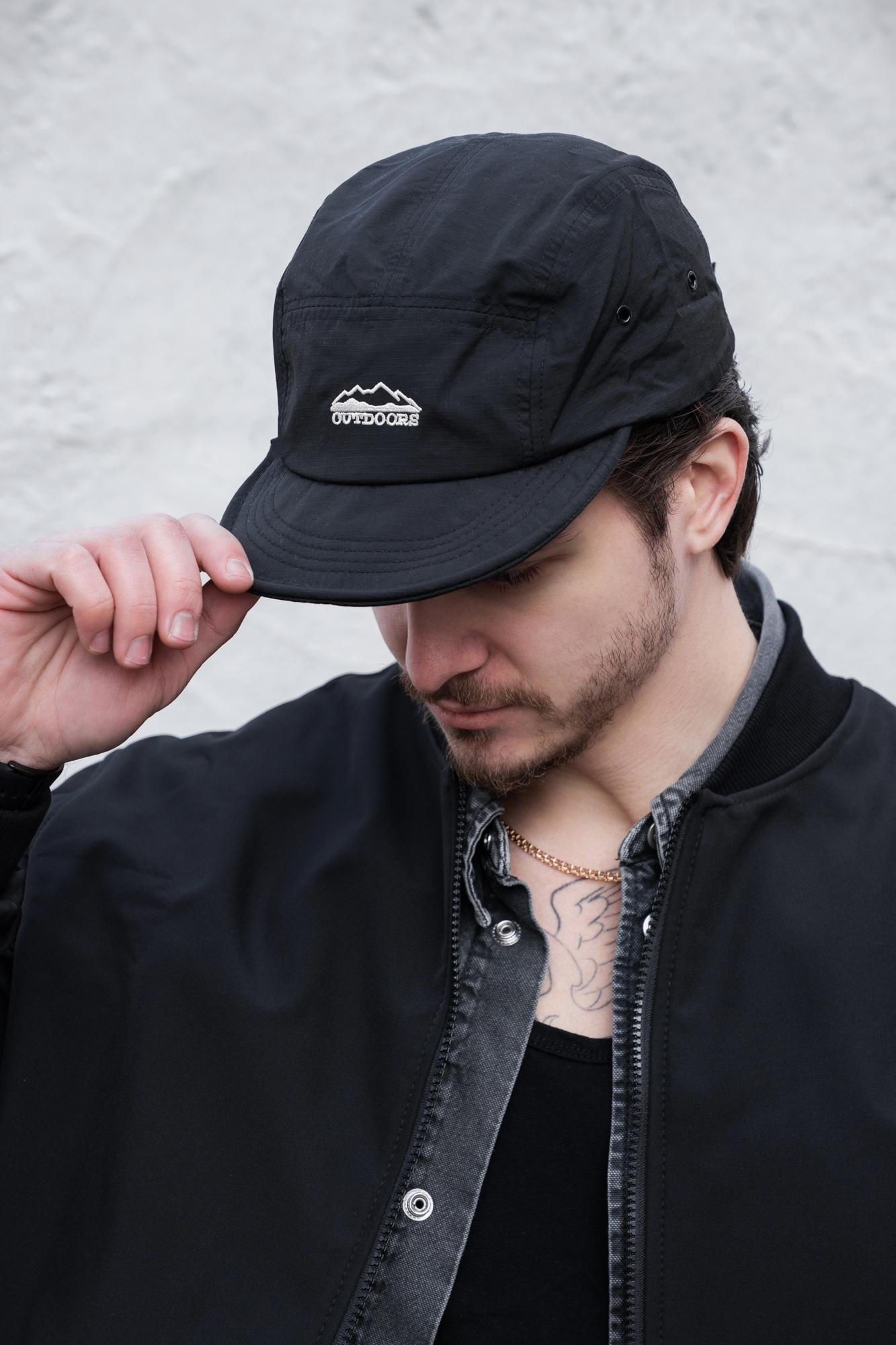 Бейсболка нейлоновая Camp Cap Without Outdoors Black (8056191 8056192)