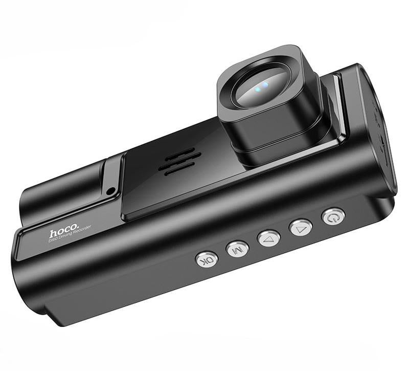 Автомобільний відеореєстратор Hoco DI60 145° 480p/720p 30FPS з передньою/салонною/задньою камерою Black (0610b3ee) - фото 4 Автомобільний відеореєстратор Hoco DI60 145° 480p/720p 30FPS з передньою/салонною/задньою камерою Black (0610b3ee) - фото 4