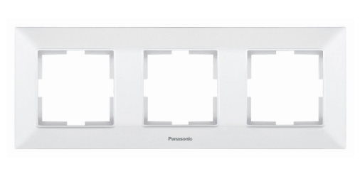 Рамка Panasonic Arkedia Slim тройная горизонтальная Белый (22586197)