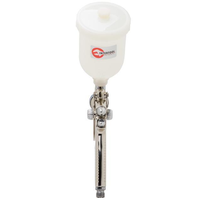 Краскопульт пневматический Intertool PT-0128 HVLP II MINI профессиональный форсунка 0,8 мм верхний пластиковый бачок 250 мл 2-2,5 бар (1649555760) - фото 7 Краскопульт пневматический Intertool PT-0128 HVLP II MINI профессиональный форсунка 0,8 мм верхний пластиковый бачок 250 мл 2-2,5 бар (1649555760) - фото 7