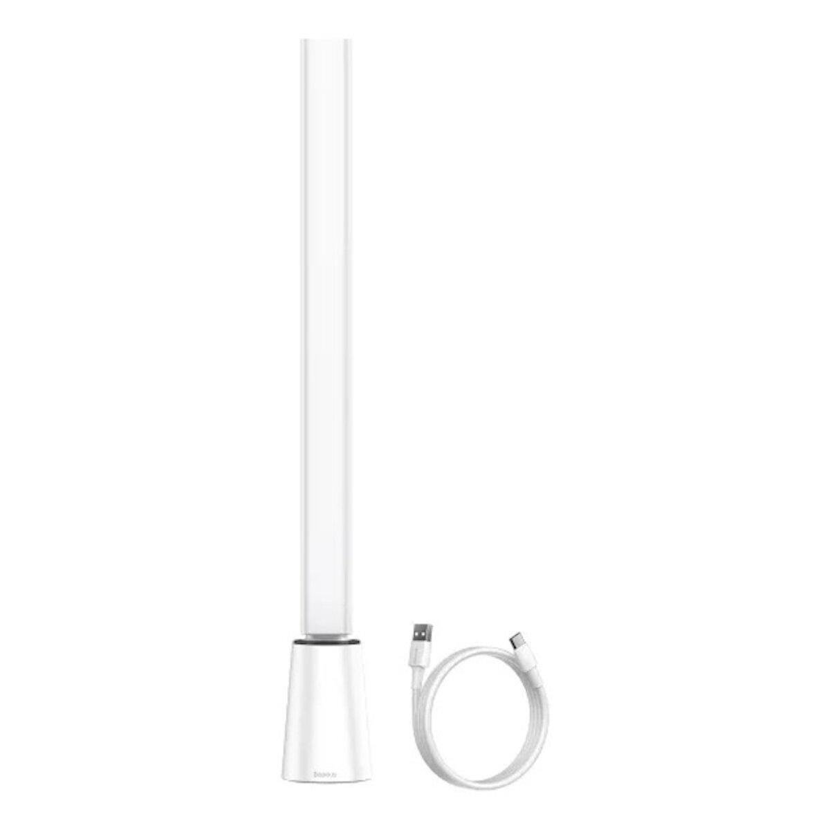 Настільна лампа бездротова BASEUS Smart Eye Series Charging Folding Reading Desk Lamp Smart Light 2200 mAh 200lm White (DGZG-02) - фото 7 Настільна лампа бездротова BASEUS Smart Eye Series Charging Folding Reading Desk Lamp Smart Light 2200 mAh 200lm White (DGZG-02) - фото 7