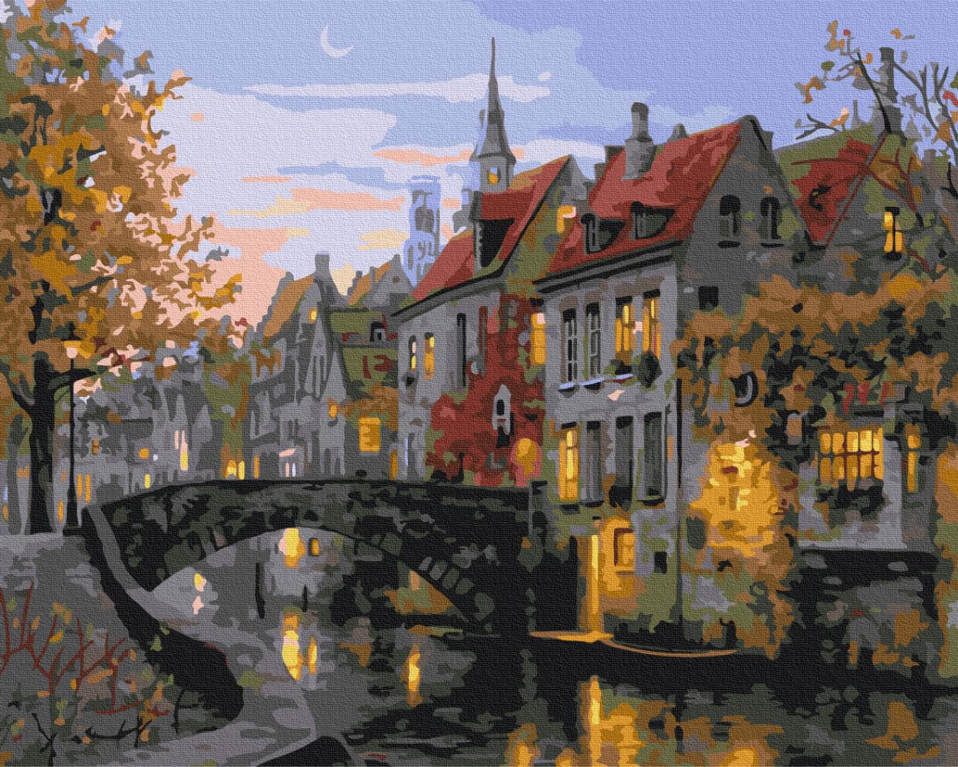 Картина по номерам Brushme Сумерки в городе 48x60 см (BS21170L)