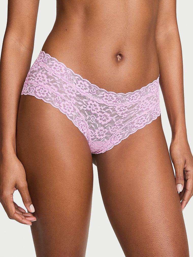 Трусики жіночі Victoria's Secret Lace Cheeky XXL Рожевий (212581953624)