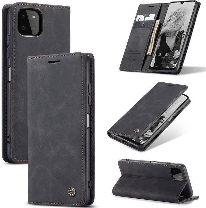 Чехол книжка с магнитом Samsung Galaxy A22 5G A226 CaseMe Black (29267-2B)