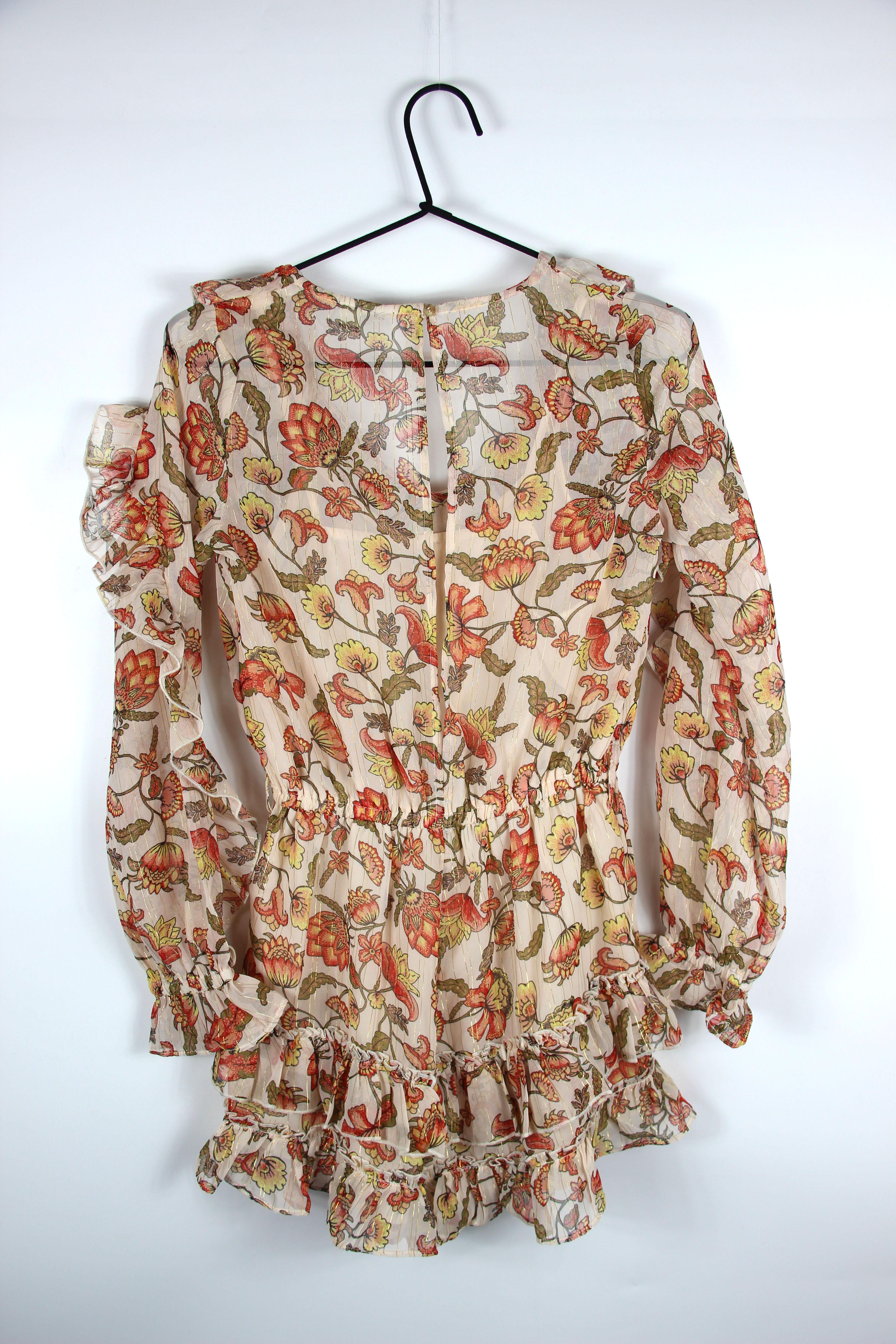 Комбинезон River Island 795326 принт р. 32 Бежевый