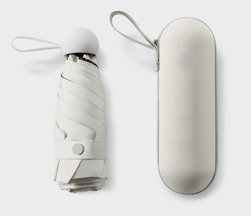 Парасоля складна 5499 95 см Бежевий (4228333) - фото 2