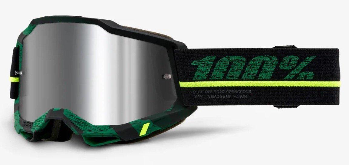 Мотоокуляри 100% ACCURI 2 Goggle Overlord/Flash Silver Lens/Mirror Lens (20229)