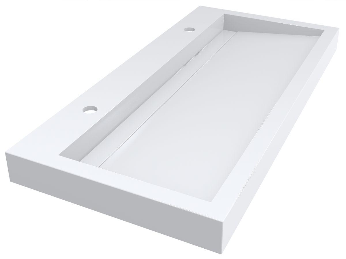 Умывальник Miraggio AGNESS 1000 с литого мрамора глянцевый Белый (83998)