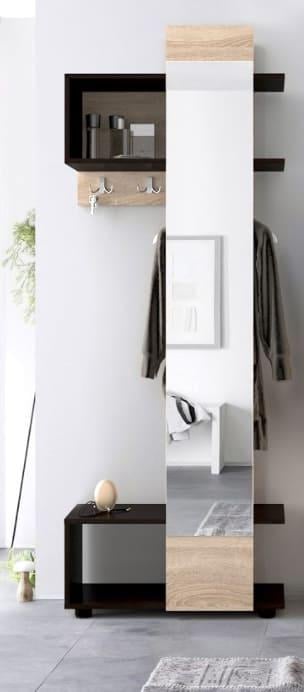 Вішалка в передпокій Мастер Форм Аякс правостороння 700х325х1880 мм Дуб сонома/венге магія (20946)