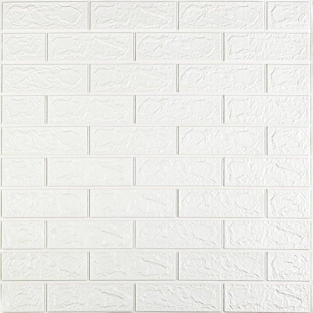 3D-панель на стену Sticker Wall SW-00001914 700х770х2 мм Белый кирпич (iz17068)