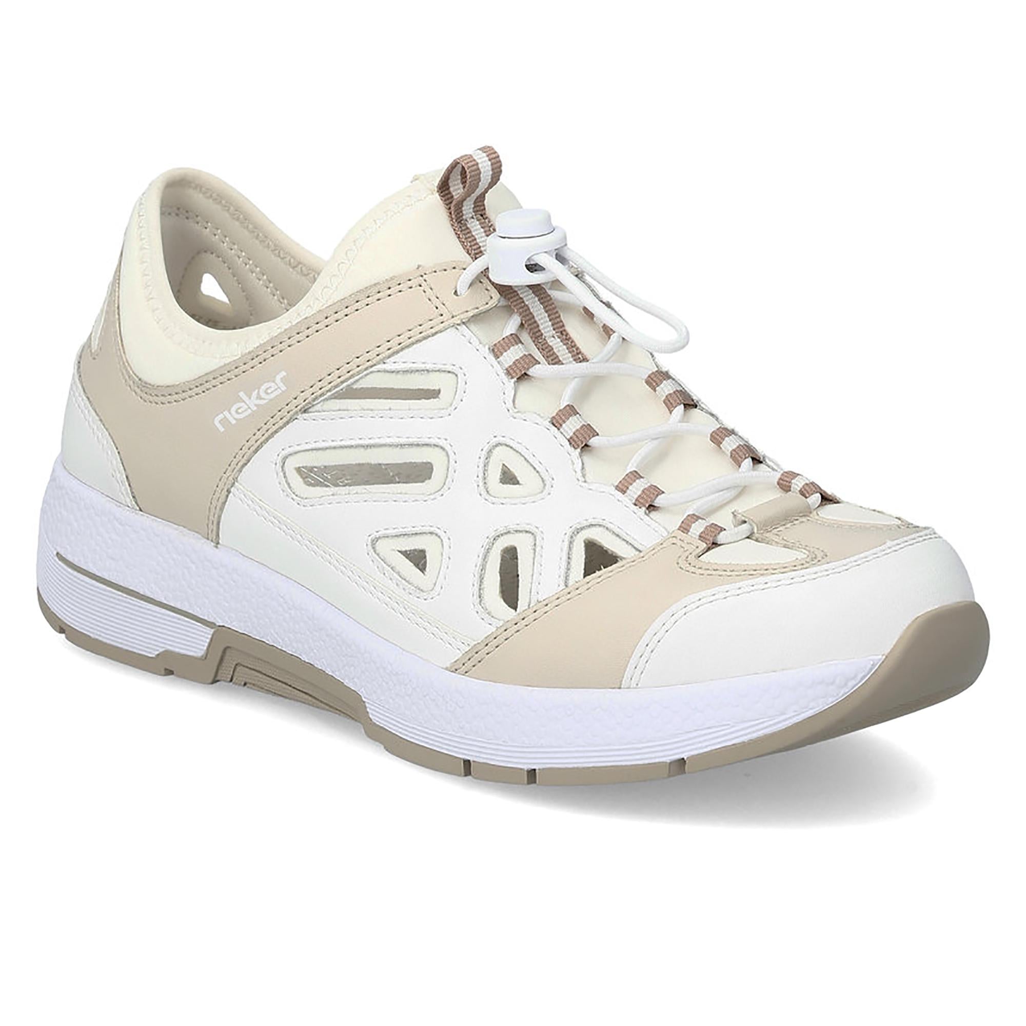 Кроссовки весенние женские RIEKER р. 37 Белый/Бежевый (089351-37)