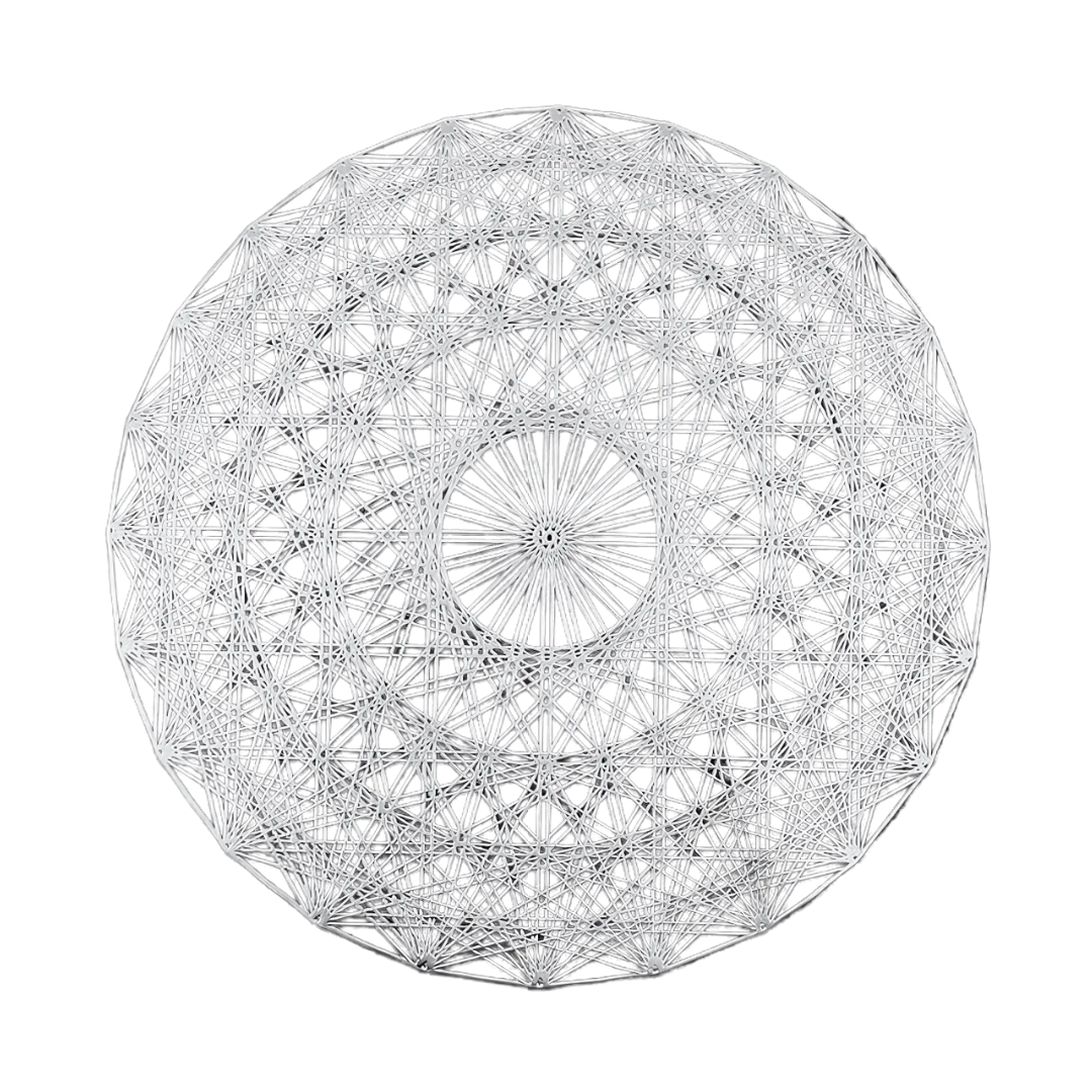 Салфетка сервировочная под горячее 2 шт. Серебристый (C029_silver)