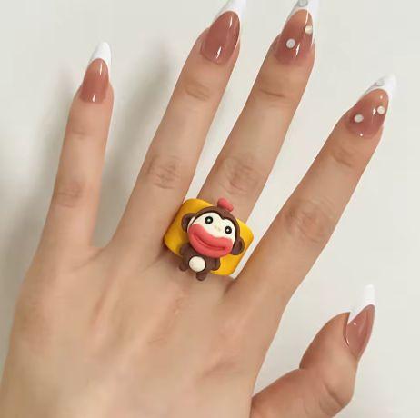 Кольцо акриловое Обезьянка (2540117921)