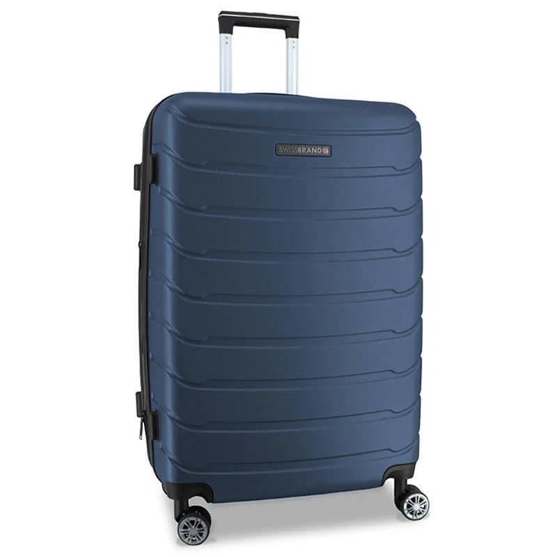 Чемодан на 4-х колесах Swissbrand Nashville L 100-110 л Indigo (DAS301887)