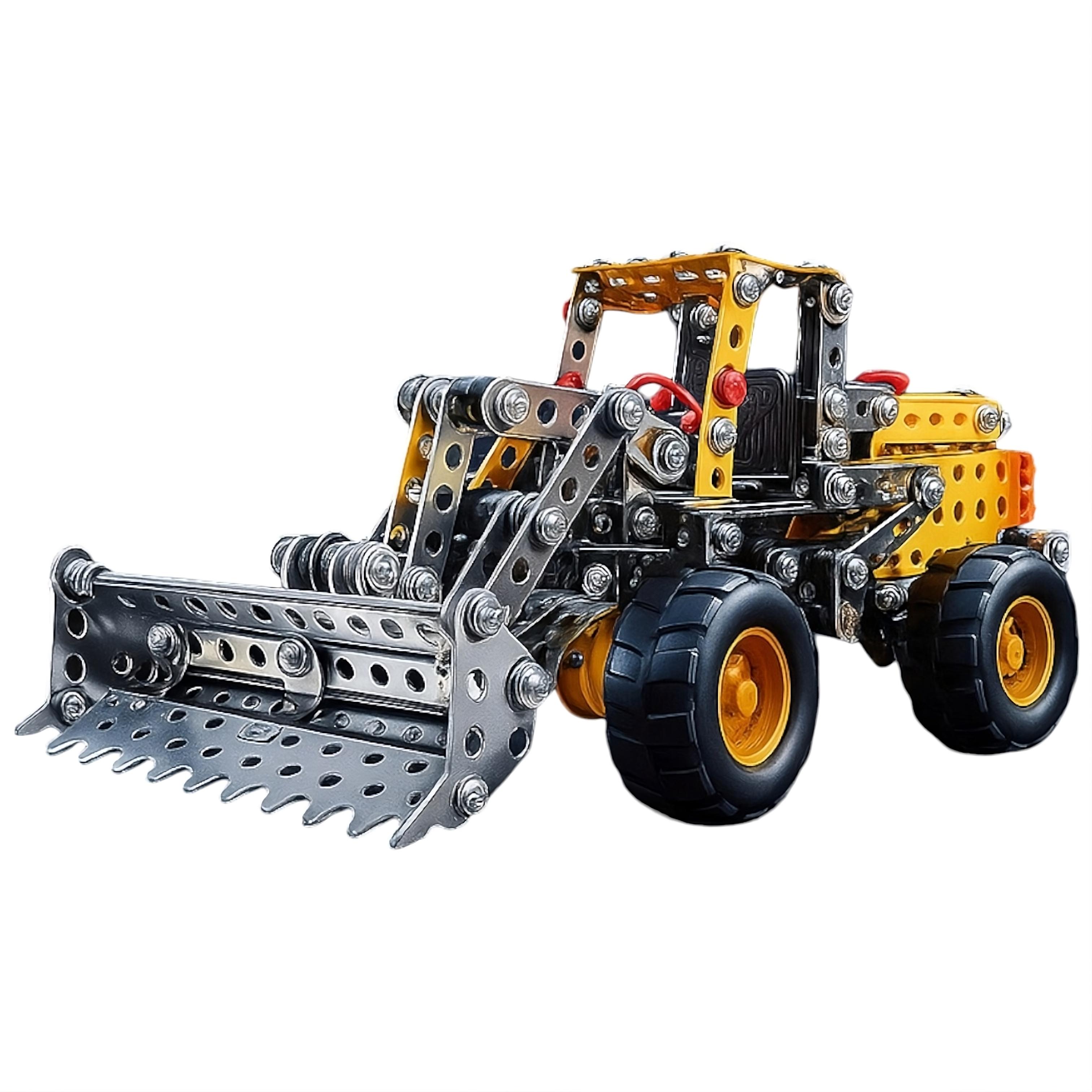Детский конструктор Iron Commander "Строительный трактор" 816 B-438 520 деталей