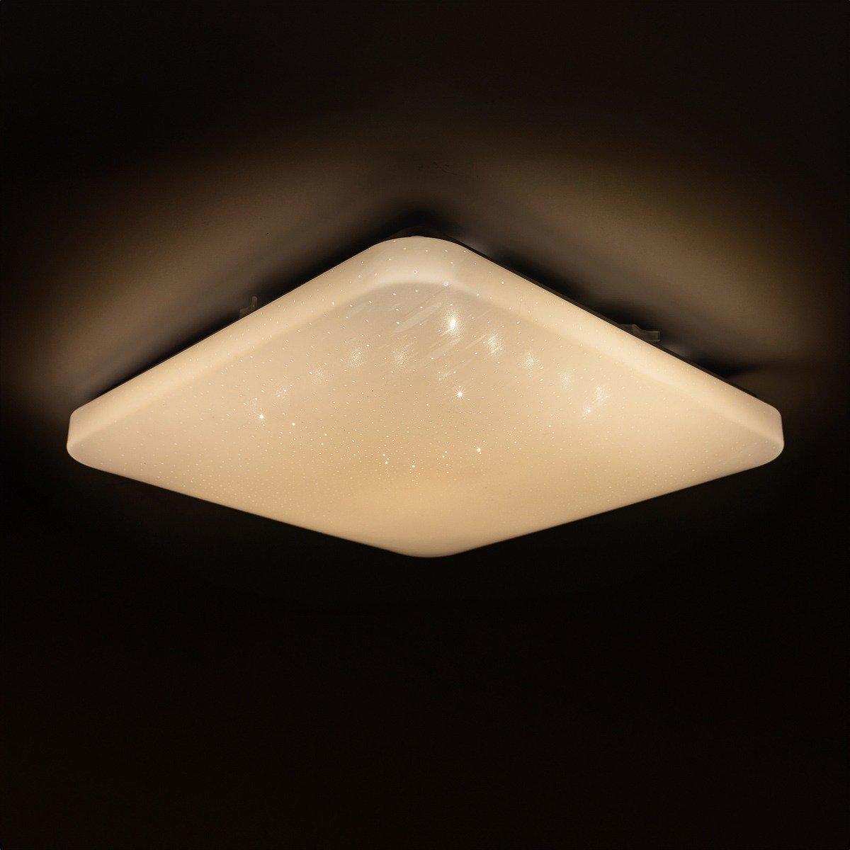 Стельовий світильник QUATRO зоряне небо 36W 4000К 2900Lm без пульта 380х380х65 мм (913) - фото 4 Стельовий світильник QUATRO зоряне небо 36W 4000К 2900Lm без пульта 380х380х65 мм (913) - фото 4