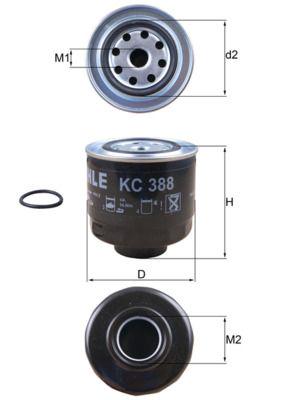 Фильтр топливный KNECHT KC388D - фото 2