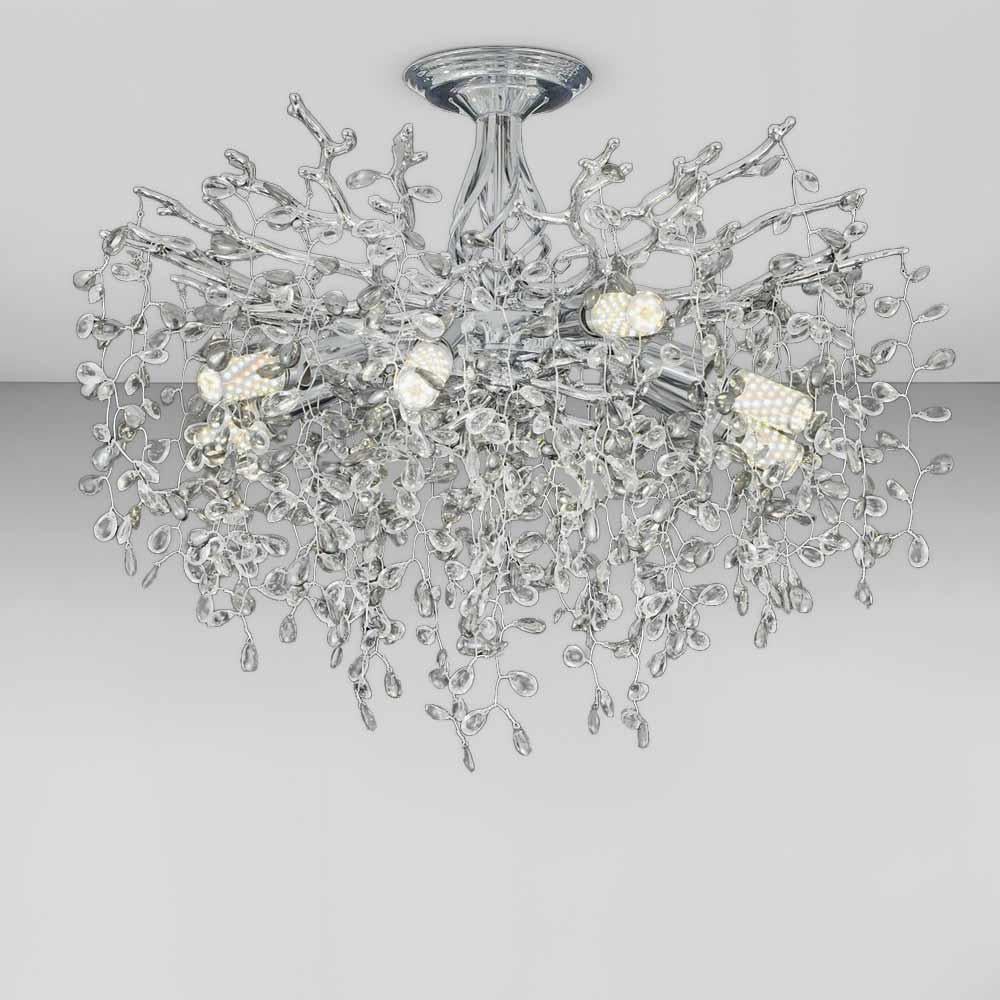 Люстра потолочная Lighthouse SRS-19789-460 CH хрустальная гроздь Хром