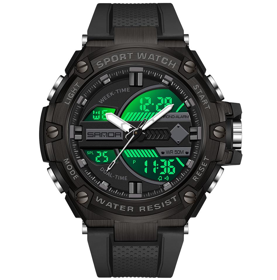 Годинник наручний чоловічий Sanda Street Black (1441)