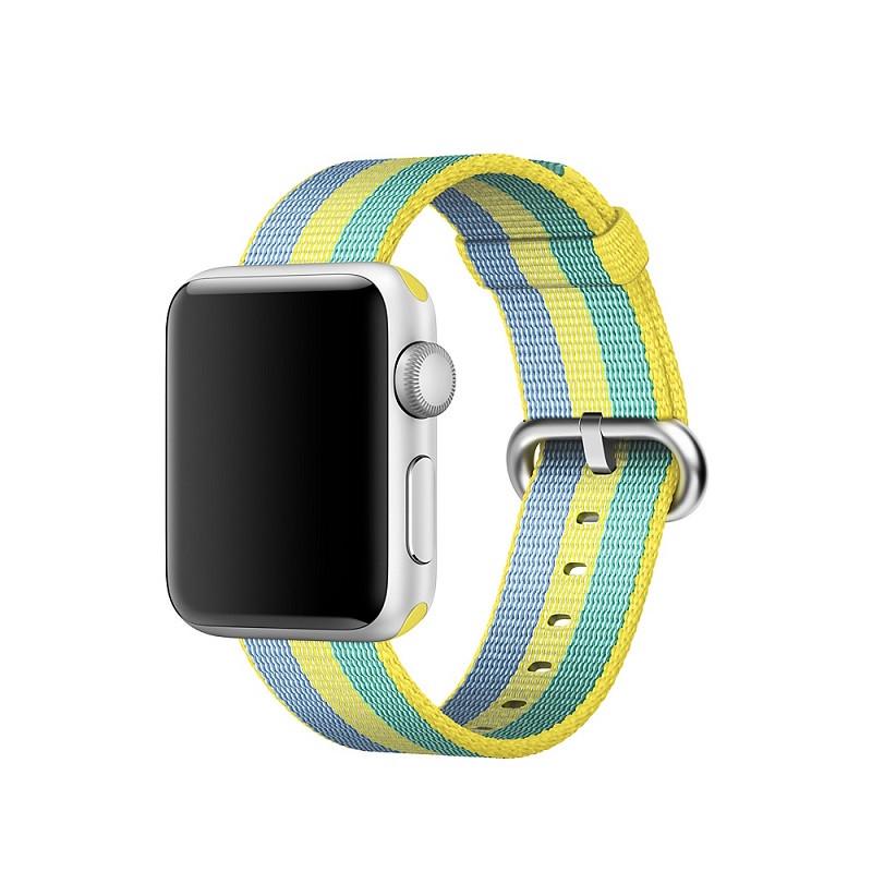 Ремешок для смарт-часов Apple Watch 42 мм/44 мм нейлоновый с пряжкой Blue-yellow-green (1077916163)