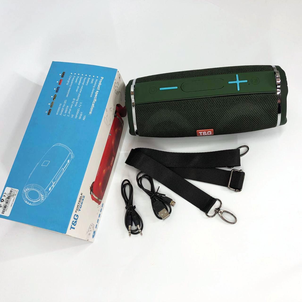Колонка портативная с RGB подсветкой и ремешком TG642 Зеленый - фото 8 Колонка портативная с RGB подсветкой и ремешком TG642 Зеленый - фото 8
