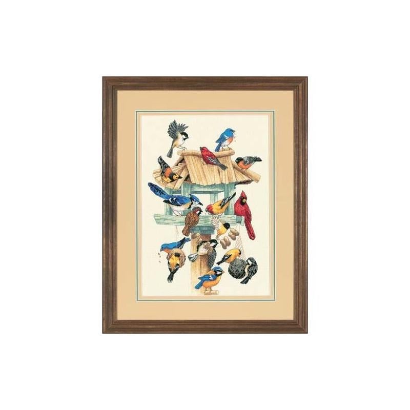 Набор для вышивания крестиком Dimensions 13683 Feasting Frenzy Birdhous (250)