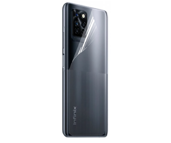 Противоударная гидрогелевая пленка Hydrogel Film для Infinix note 10 pro nfc на заднюю панель, Transparent