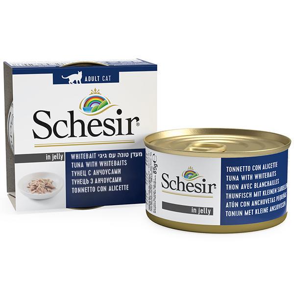 Корм влажный Schesir Tuna Whitebait 85 г