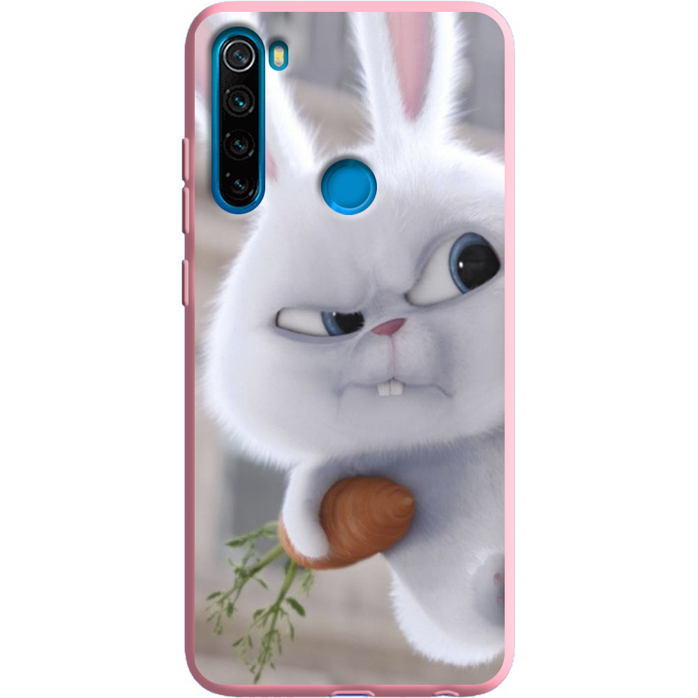 Чехол Boxface Xiaomi Redmi Note 8 Rabbit Snowball Розовый силикон (38214-up1116-38684)