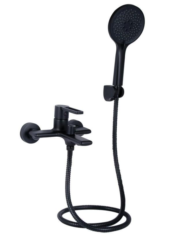 Смеситель для ванны Qtap Taurus QTTAU259BLM45662 Black Matt (56034)