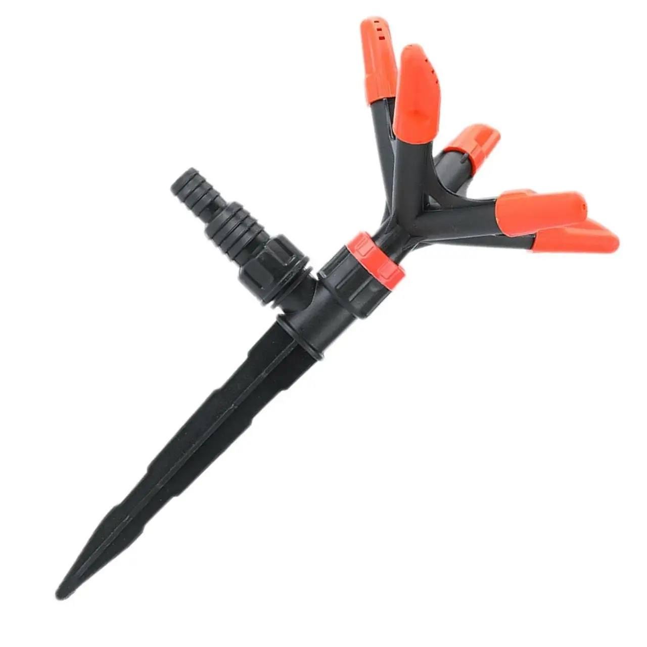 Автоматический разбрызгиватель для полива с круговым шипом 5 лепестков Оранжевый/Черный (a7ae54e5) Автоматический разбрызгиватель для полива с круговым шипом 5 лепестков Оранжевый/Черный (a7ae54e5)