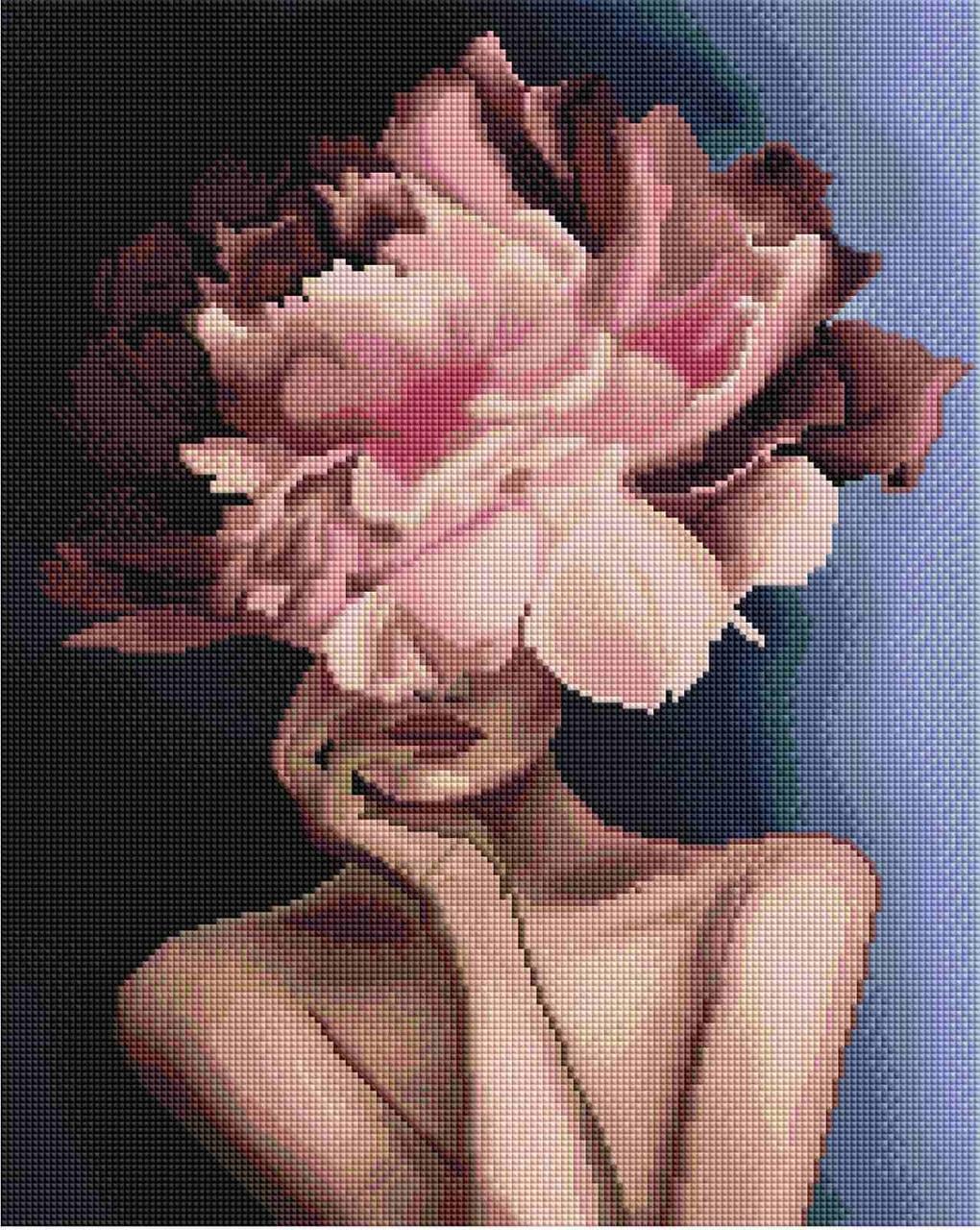 Алмазна мозаїка на підрамнику ColorArt Загадкова леді 40х50 см (SP100)