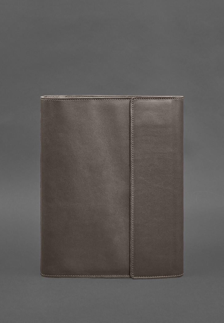 Папка шкіряна для документів сімейна А4 на сегрегаторі з файлами Темно-бежевий(A-028629)