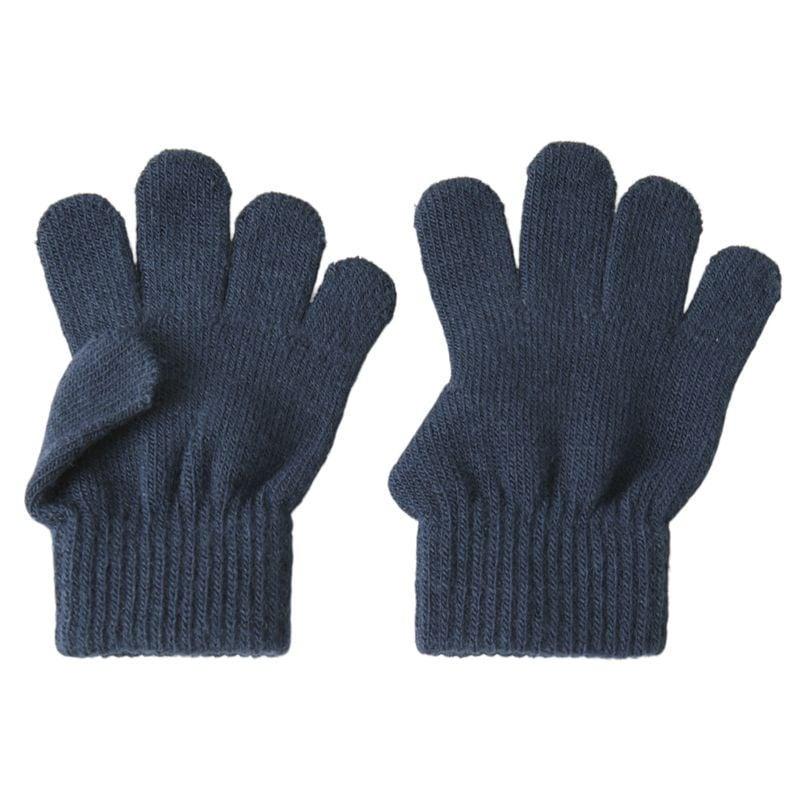 Дитячі демісезонні в'язані рукавички для хлопчиків та дівчаток Name It 8 р Темно-синій (25091725B)