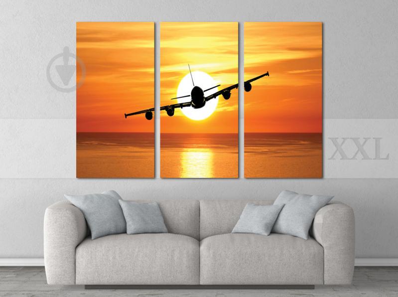 Модульна картина Poster-land Захід Літак Art-24_XXL